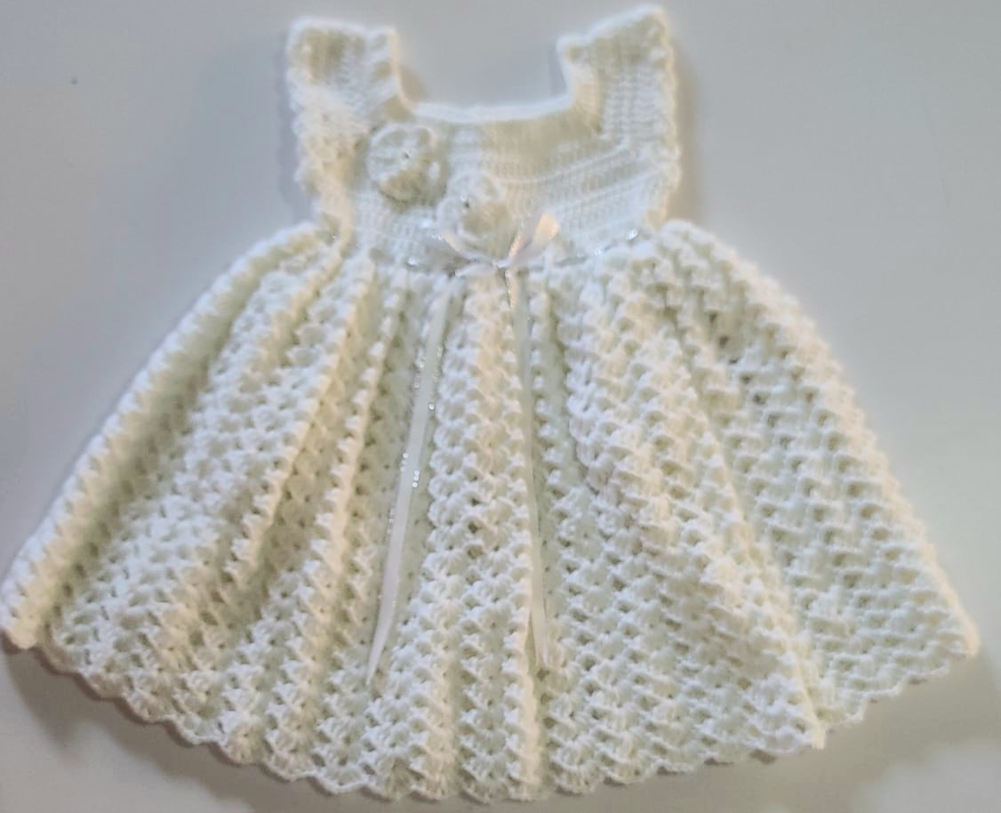 Ready to ship: White toddler dress