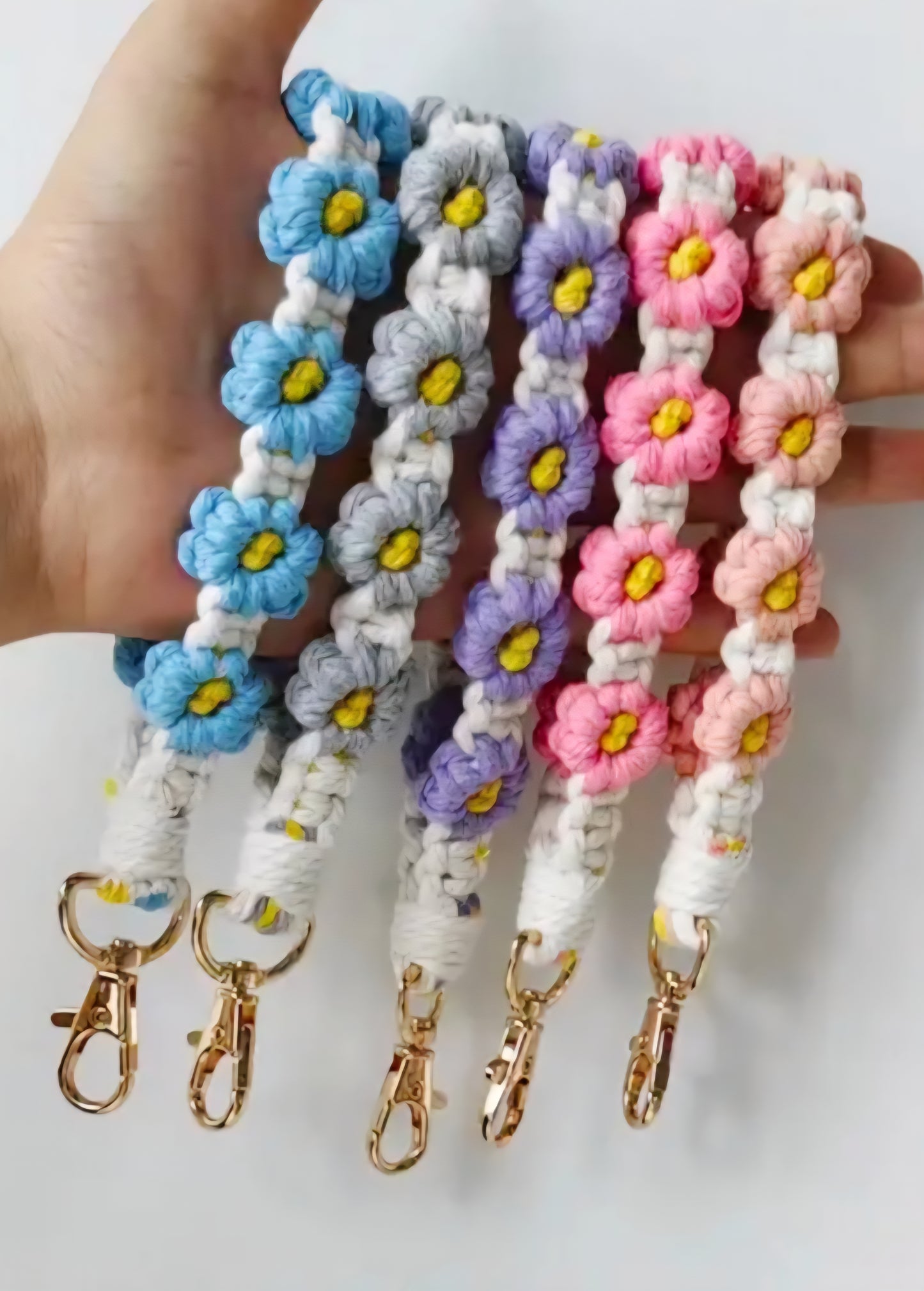 Handmade Daisy Wristlet