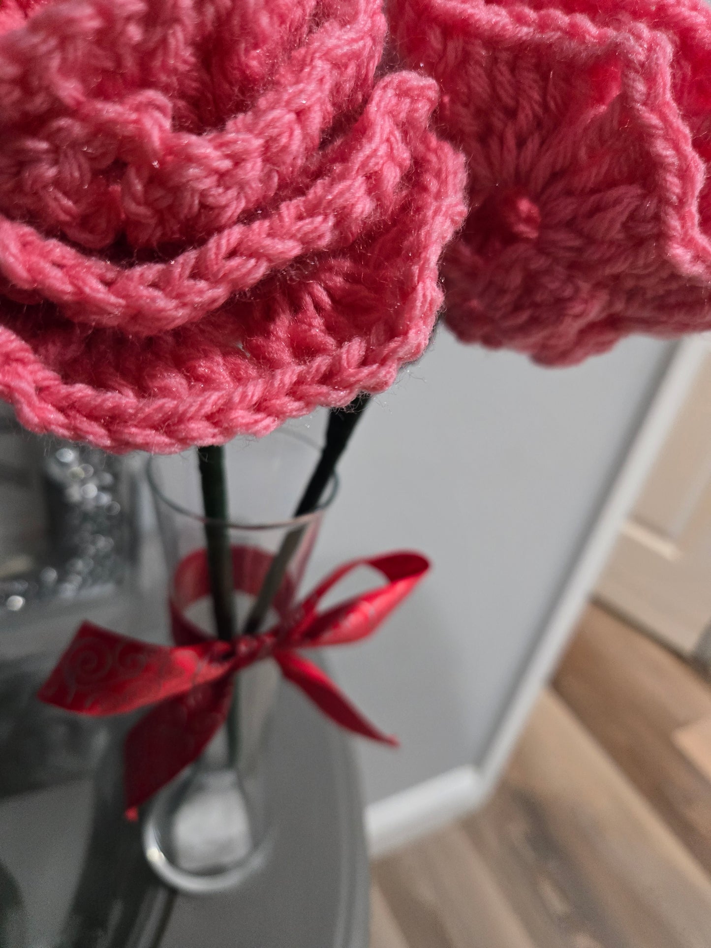 Bouquet W/Vase ( You pick colors)