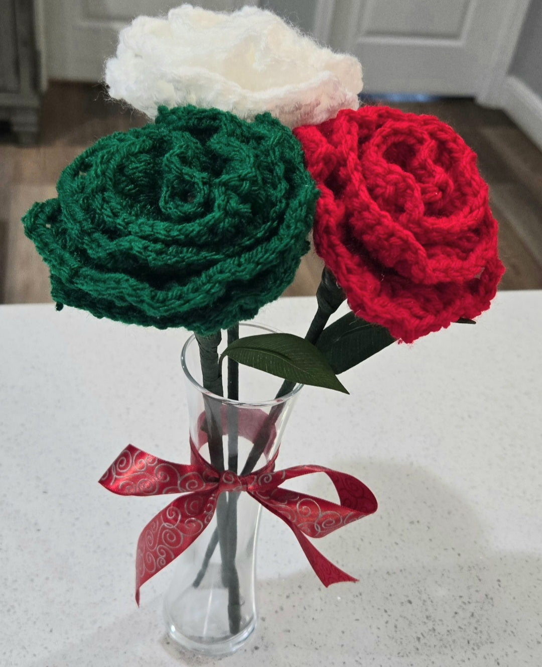 Bouquet W/Vase ( You pick colors)