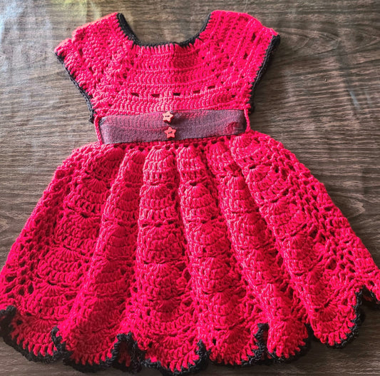 Crochet dress 12-24mo