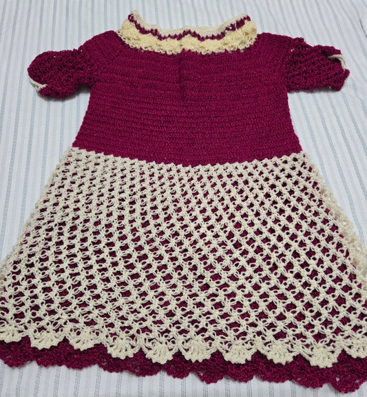 Plum Dress Size 12-24 Months