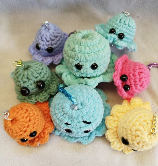 Octupus Crochet Key Chain
