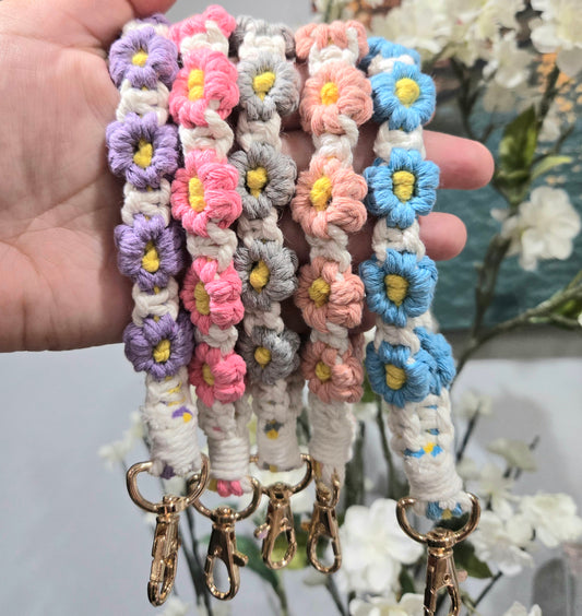 Handmade Daisy Wristlet