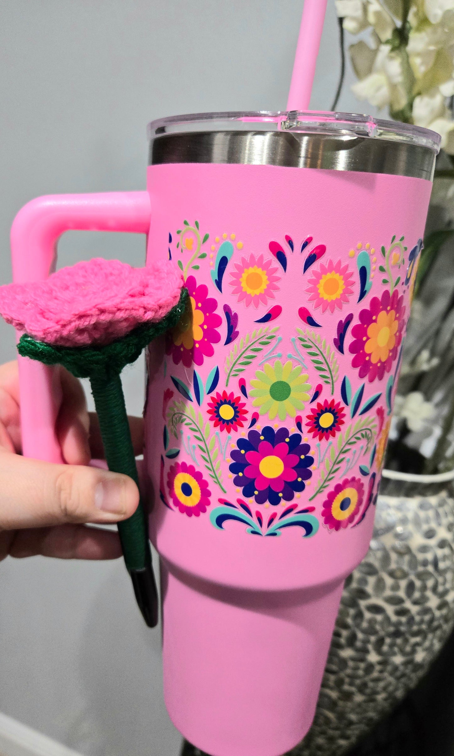 Pink Tumbler & Pen box.