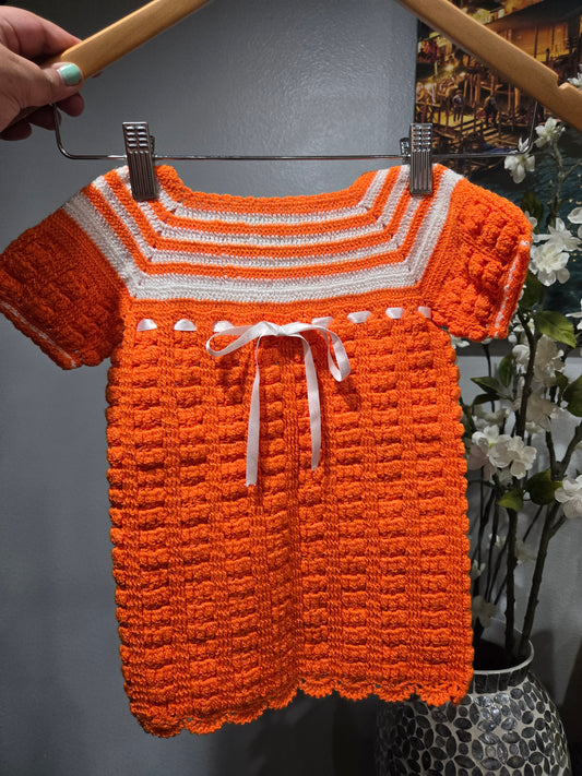 Ready to ship:Orange baby dress