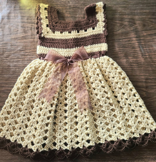 12-24mo crochet toddler dress