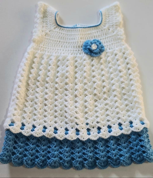 Ready To Ship:Hand crochet toddler dress