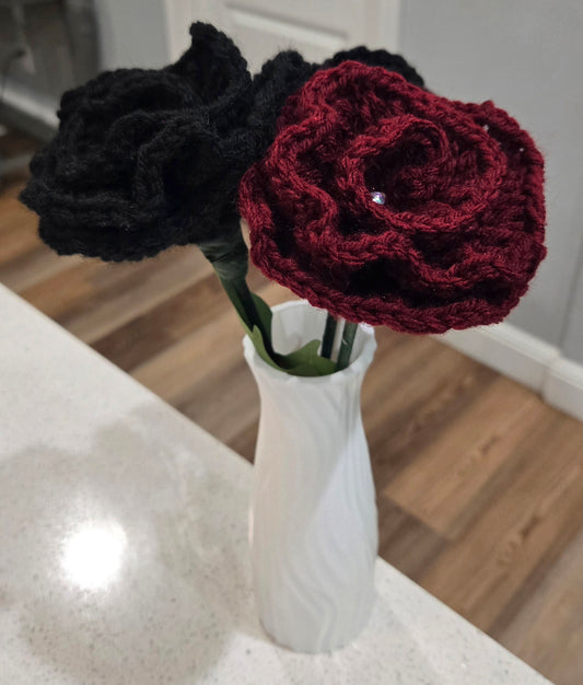 Burgundy & Black