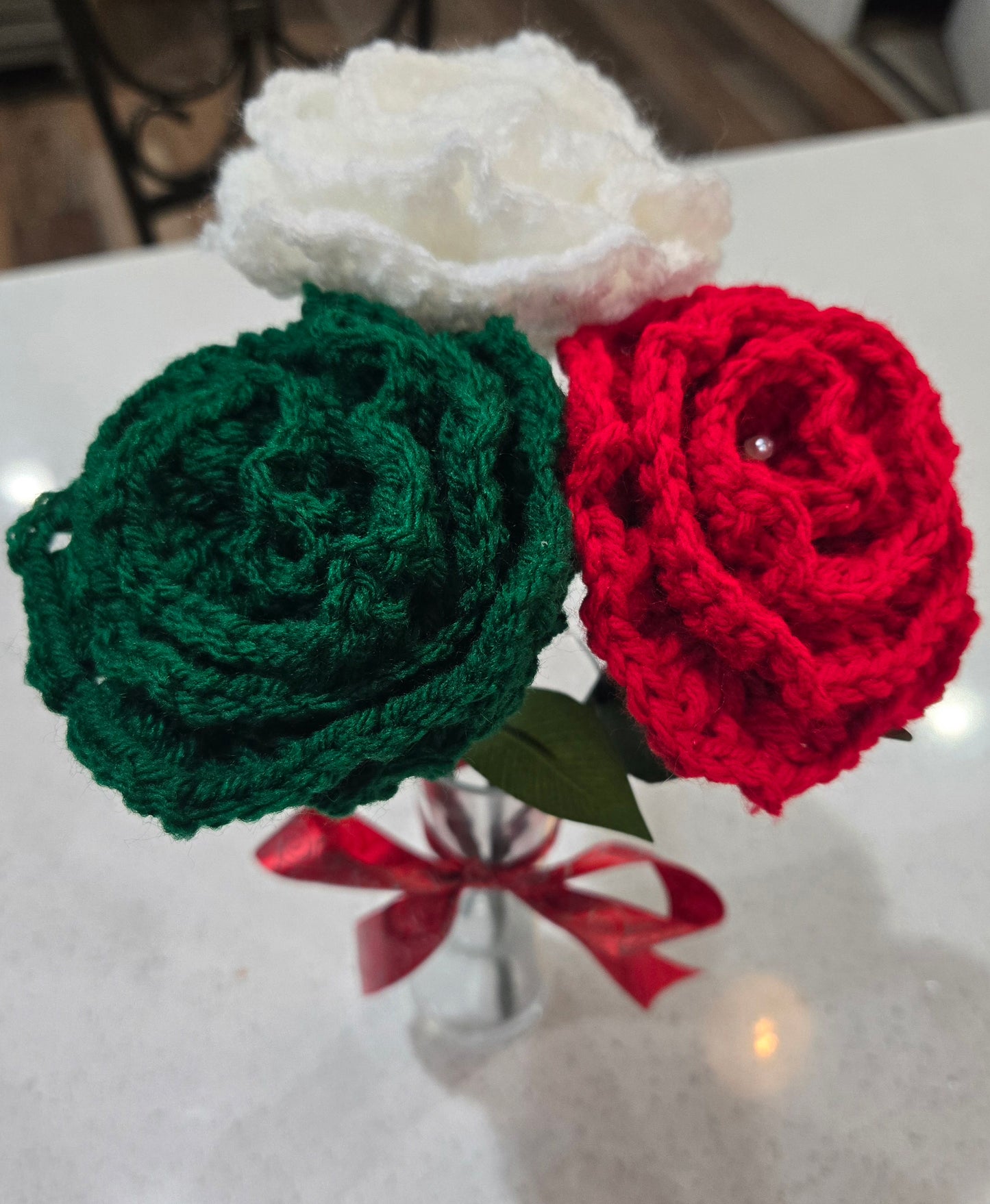 Bouquet W/Vase ( You pick colors)